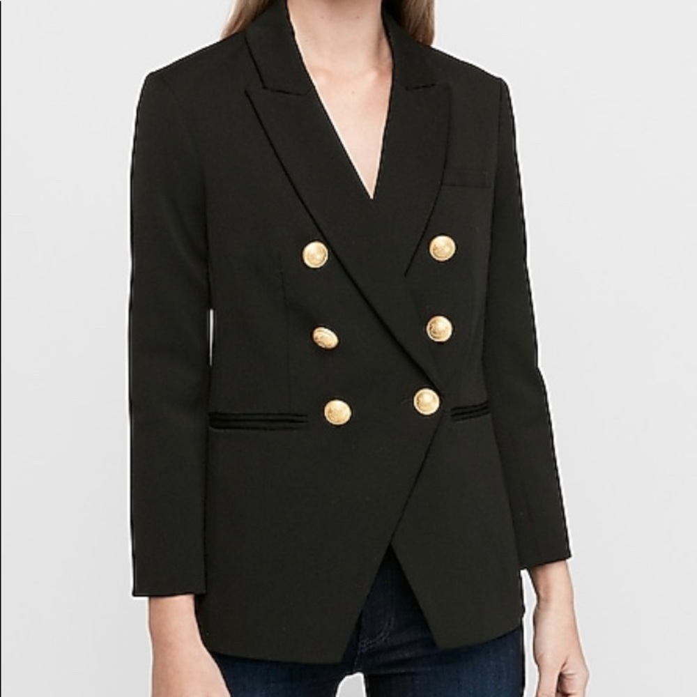 Designer inspired double breasted blazer